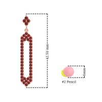 Paper Clip Dangling Drop Earrings