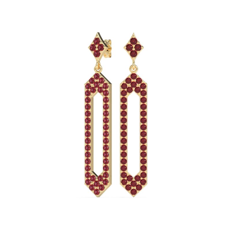 Paper Clip Dangling Drop Earrings