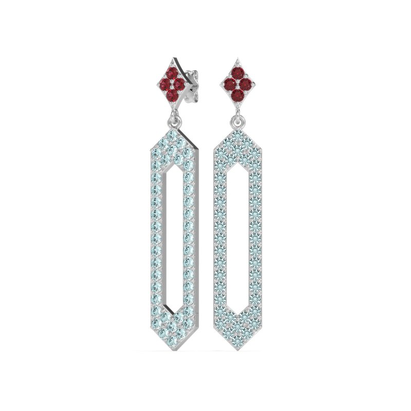 Paper Clip Dangling Drop Earrings
