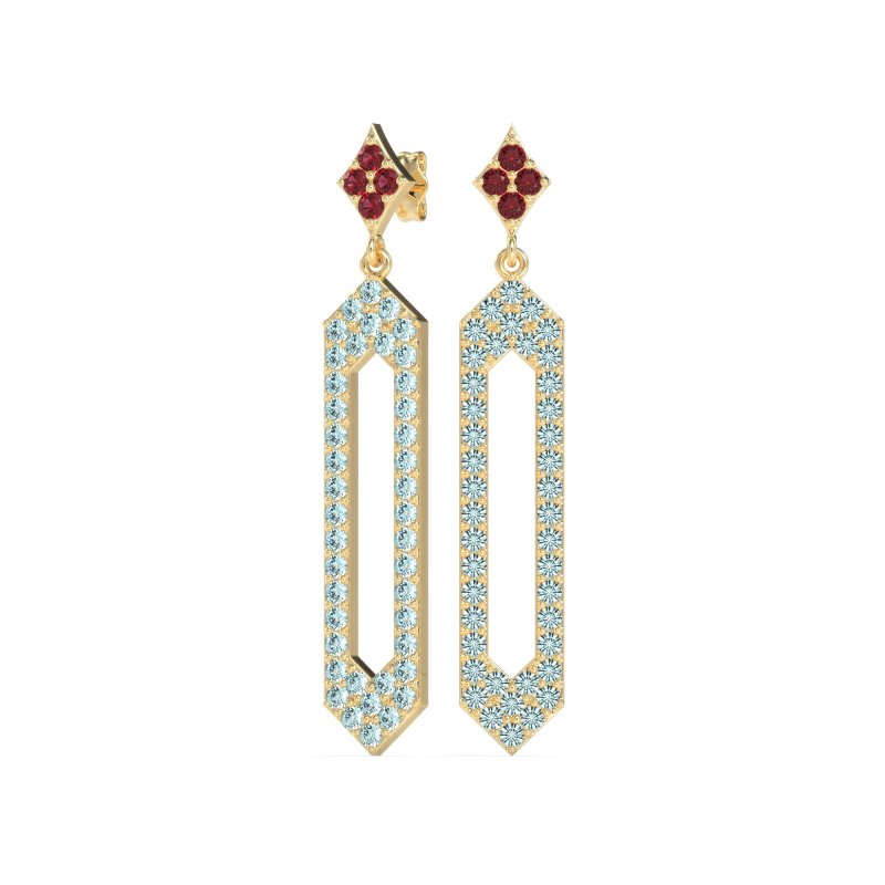 Paper Clip Dangling Drop Earrings