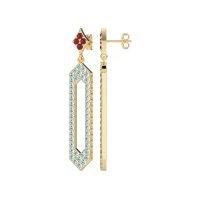 Paper Clip Dangling Drop Earrings