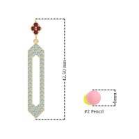 Paper Clip Dangling Drop Earrings