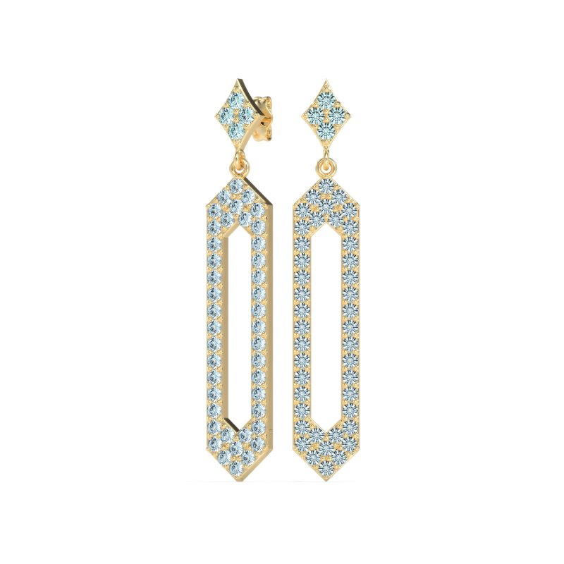 Paper Clip Dangling Drop Earrings