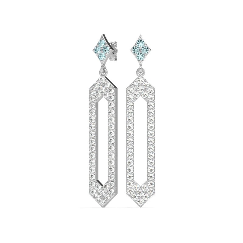 Paper Clip Dangling Drop Earrings