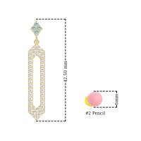 Paper Clip Dangling Drop Earrings