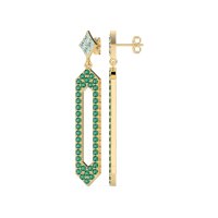 Paper Clip Dangling Drop Earrings