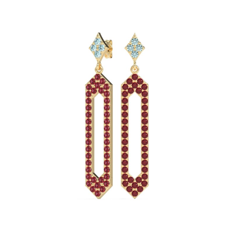 Paper Clip Dangling Drop Earrings