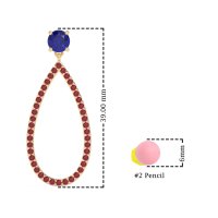 Pave Open Tear-Drop Earrings