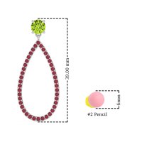 Pave Open Tear-Drop Earrings