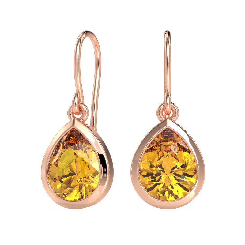Pear Shape Drop Earrings