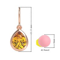 Pear Shape Drop Earrings