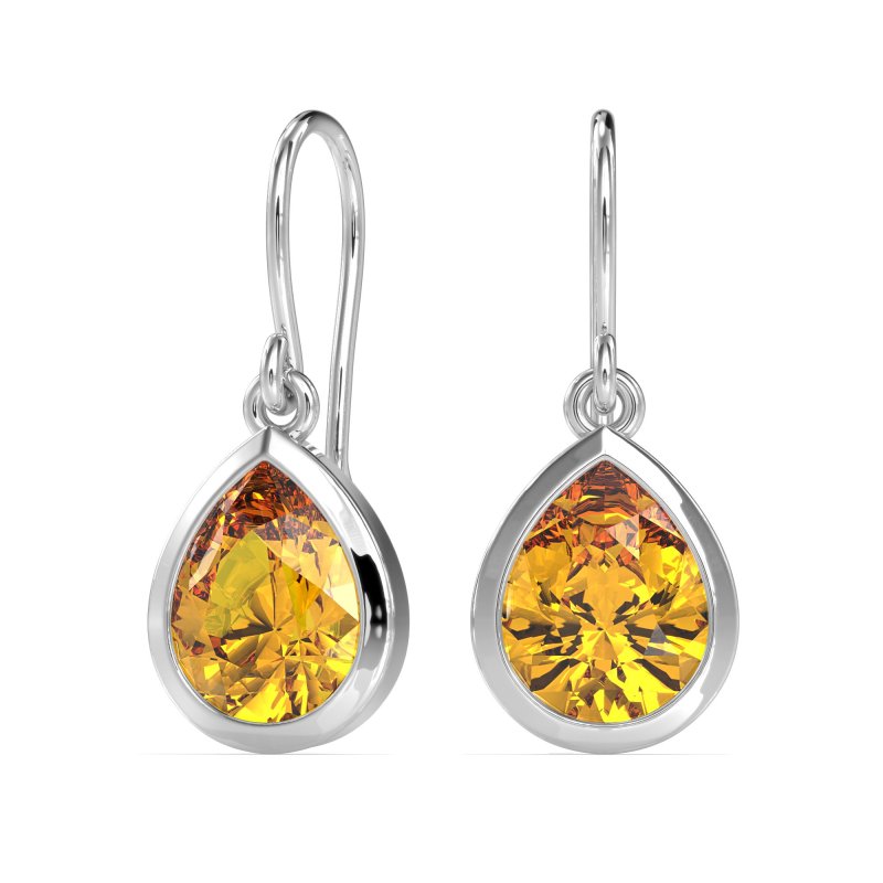 Pear Shape Drop Earrings