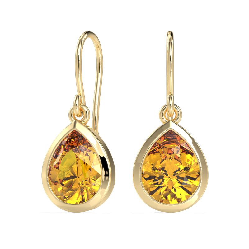 Pear Shape Drop Earrings