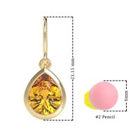 Pear Shape Drop Earrings