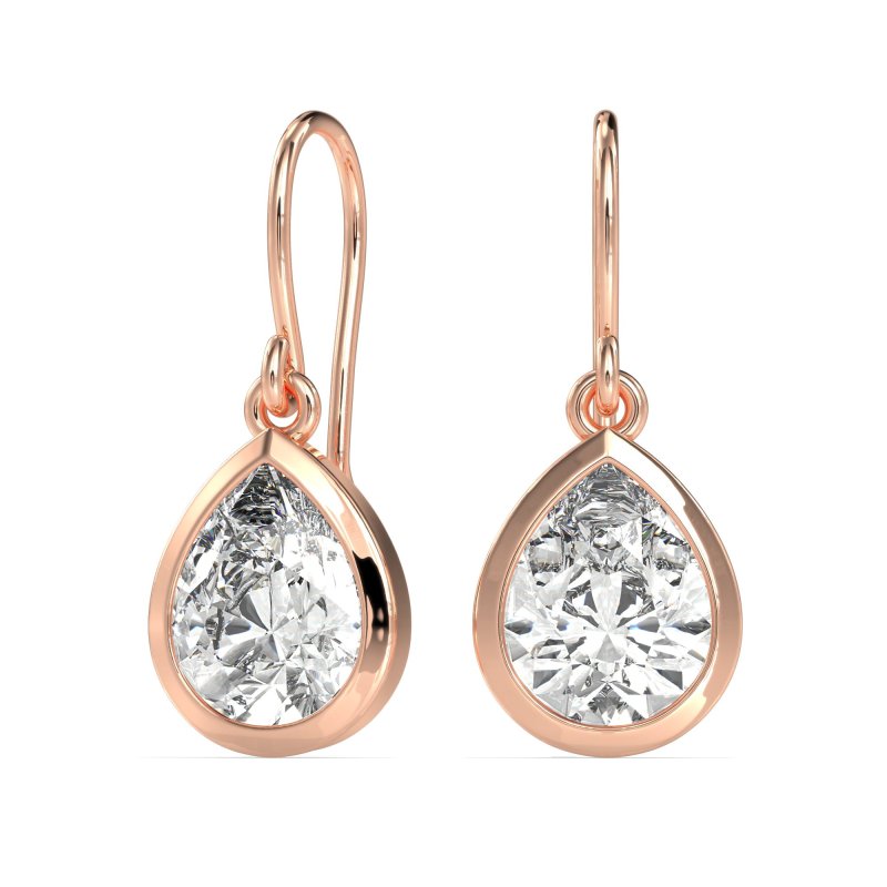 Pear Shape Drop Earrings