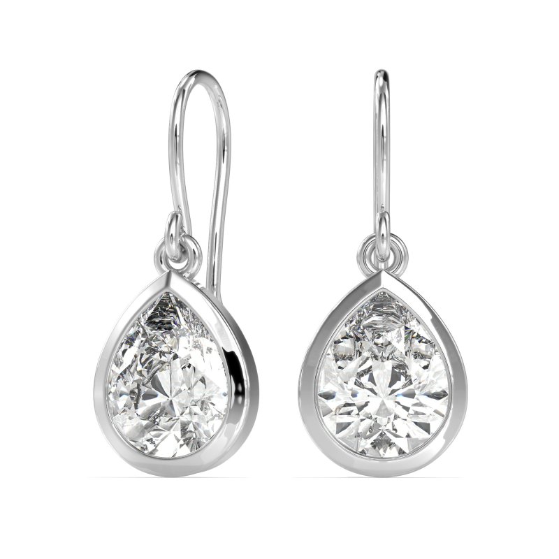 Pear Shape Drop Earrings