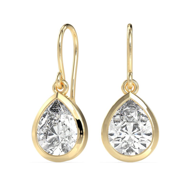 Pear Shape Drop Earrings