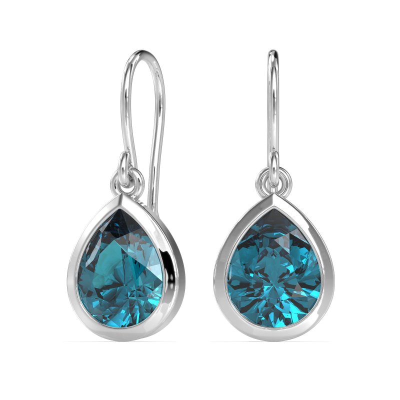 Pear Shape Drop Earrings