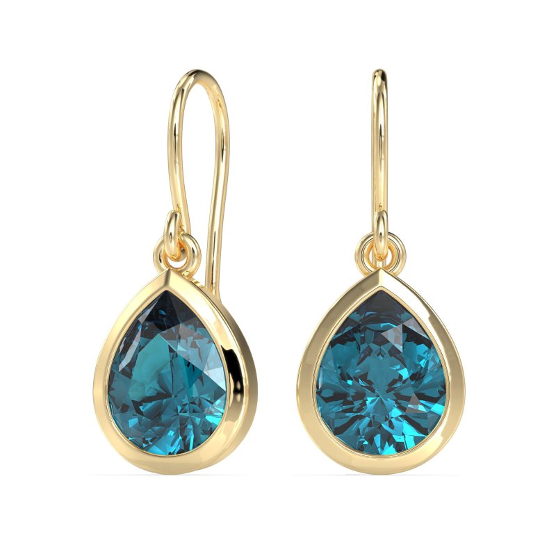 Pear Shape Drop Earrings