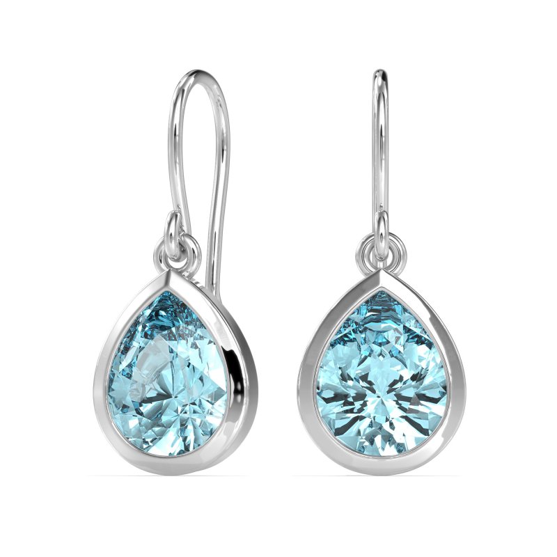 Pear Shape Drop Earrings