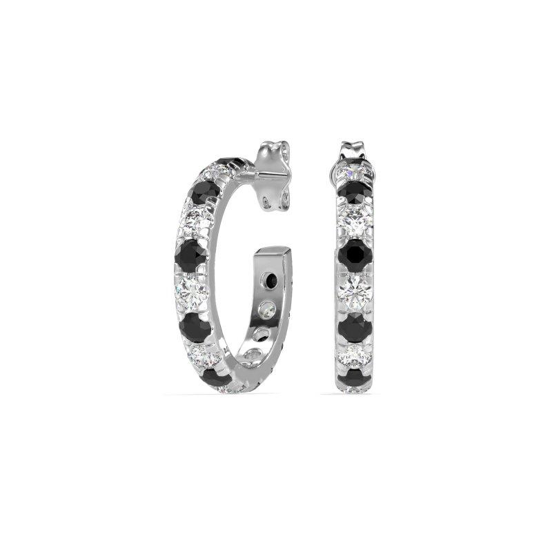Single Row Huggie Earrings