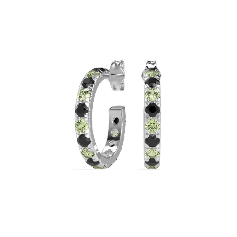 Single Row Huggie Earrings