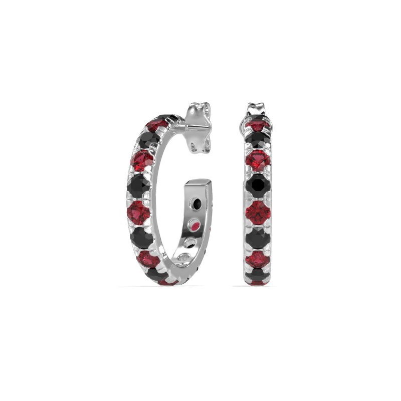 Single Row Huggie Earrings