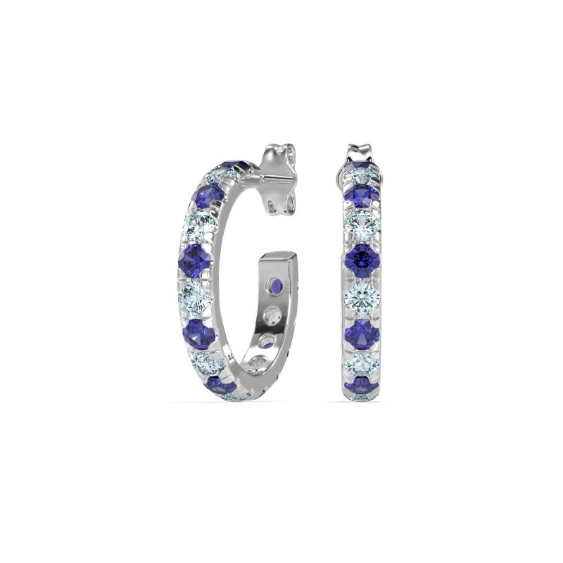 Single Row Huggie Earrings