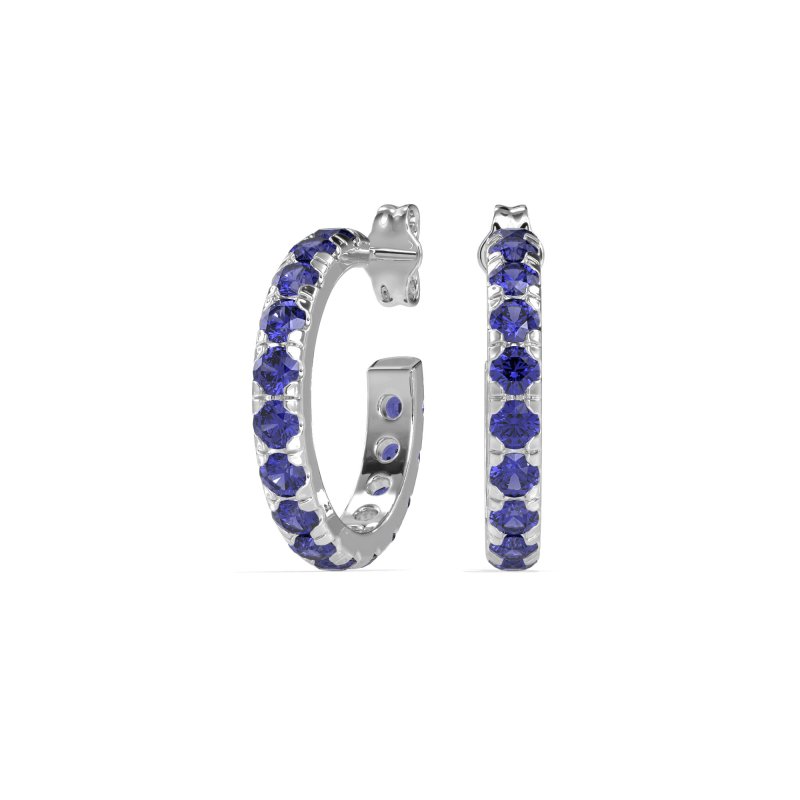 Single Row Huggie Earrings
