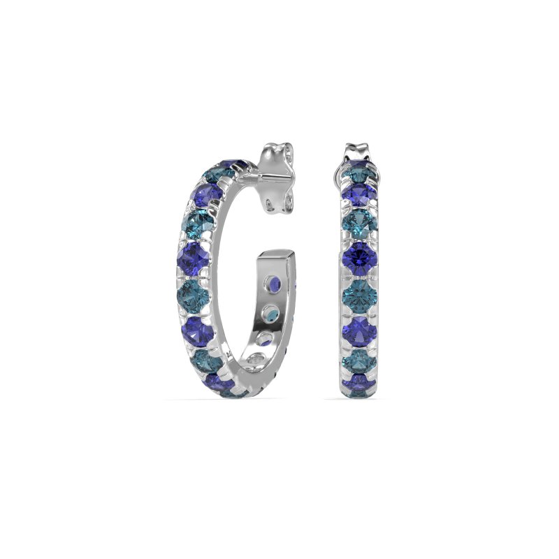 Single Row Huggie Earrings
