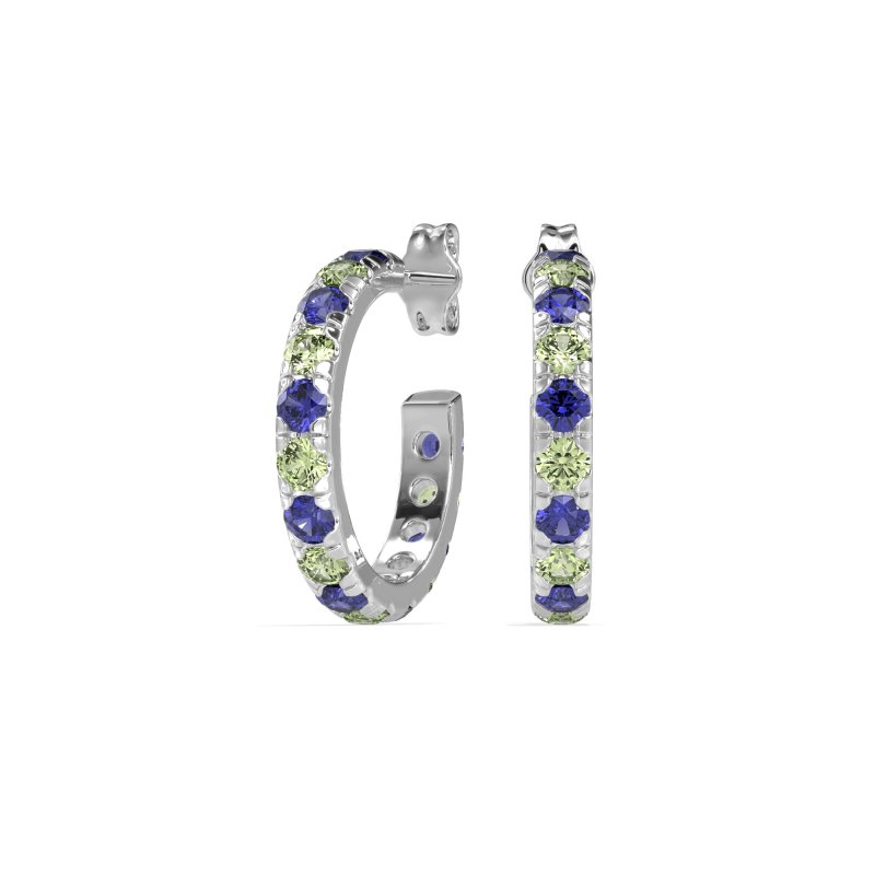Single Row Huggie Earrings