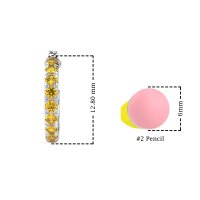 Single Row Huggie Earrings