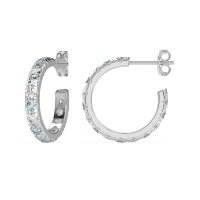 Single Row Huggie Earrings