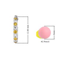 Single Row Huggie Earrings