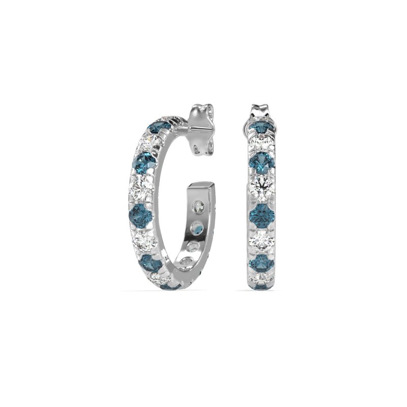 Single Row Huggie Earrings