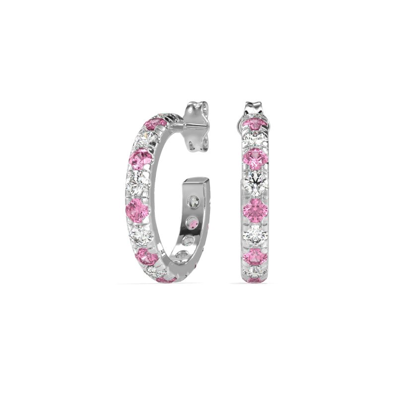 Single Row Huggie Earrings