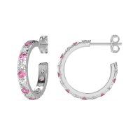 Single Row Huggie Earrings