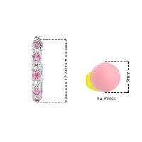 Single Row Huggie Earrings
