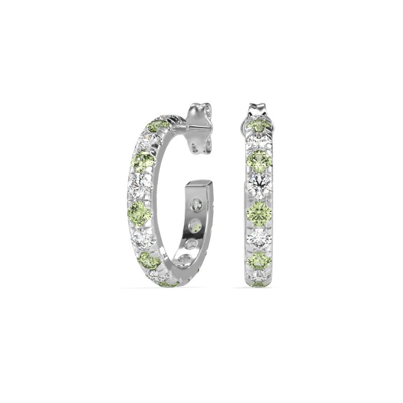 Single Row Huggie Earrings
