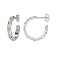 Single Row Huggie Earrings