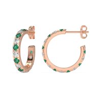 Single Row Huggie Earrings