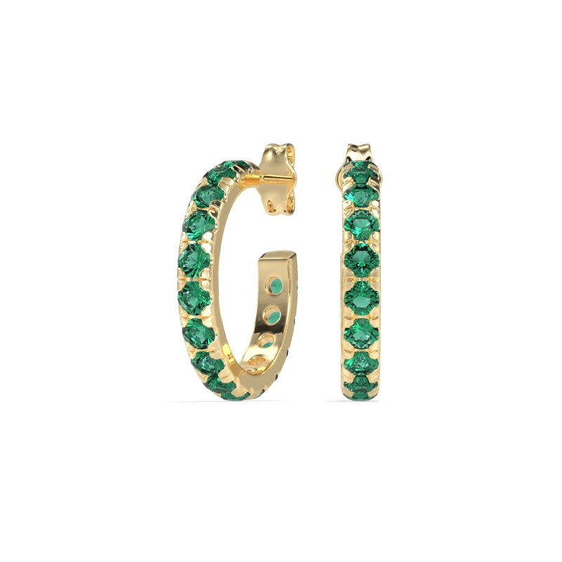 Single Row Huggie Earrings