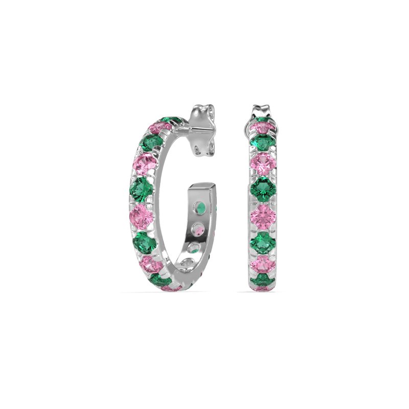 Single Row Huggie Earrings