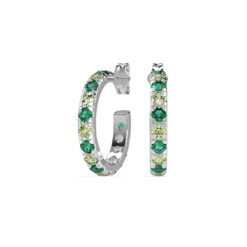 Single Row Huggie Earrings