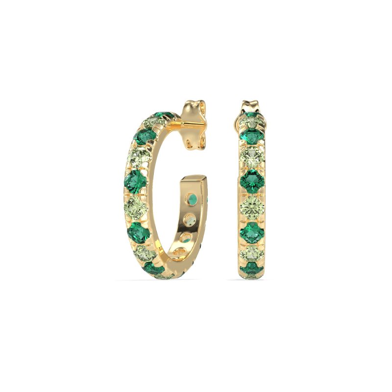 Single Row Huggie Earrings