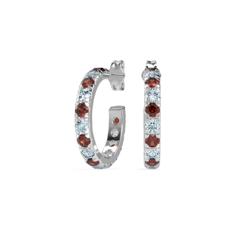 Single Row Huggie Earrings