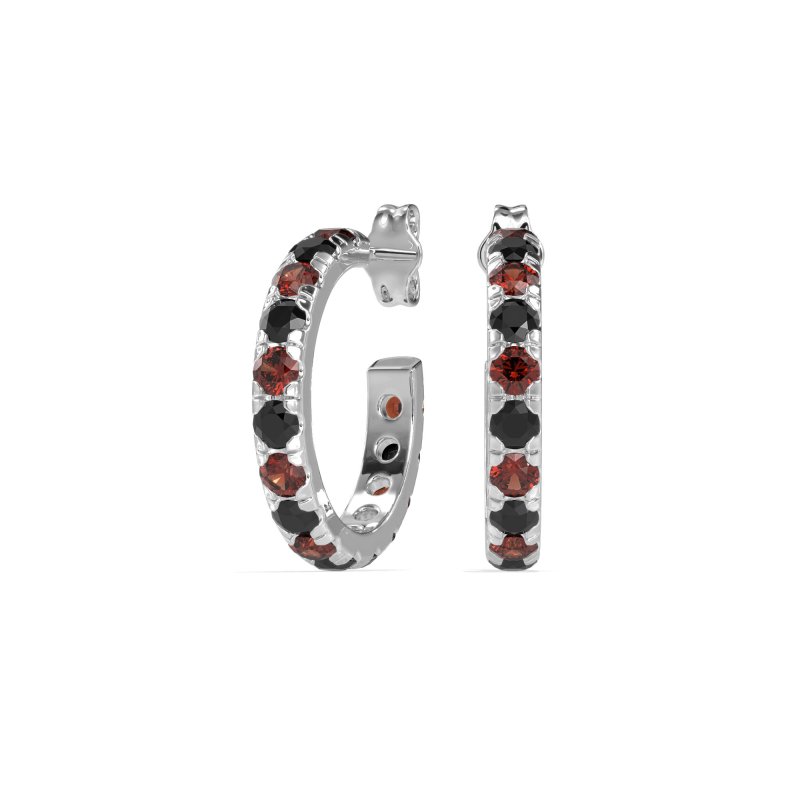 Single Row Huggie Earrings