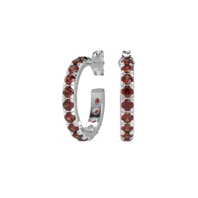 Single Row Huggie Earrings