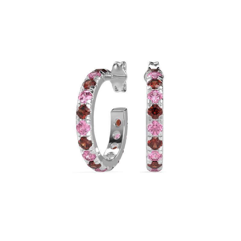 Single Row Huggie Earrings