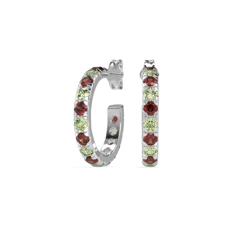 Single Row Huggie Earrings